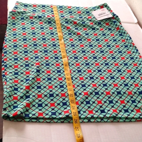 LULAROE CASSIE SKIRT Womens Pencil Skirt Green Size 3XL - Picture 10 of 12